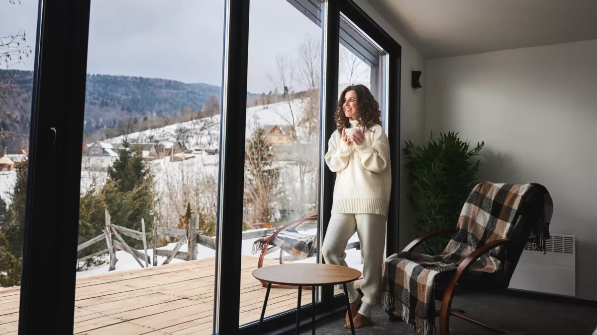 Young Woman Enjoying Weekends Inside